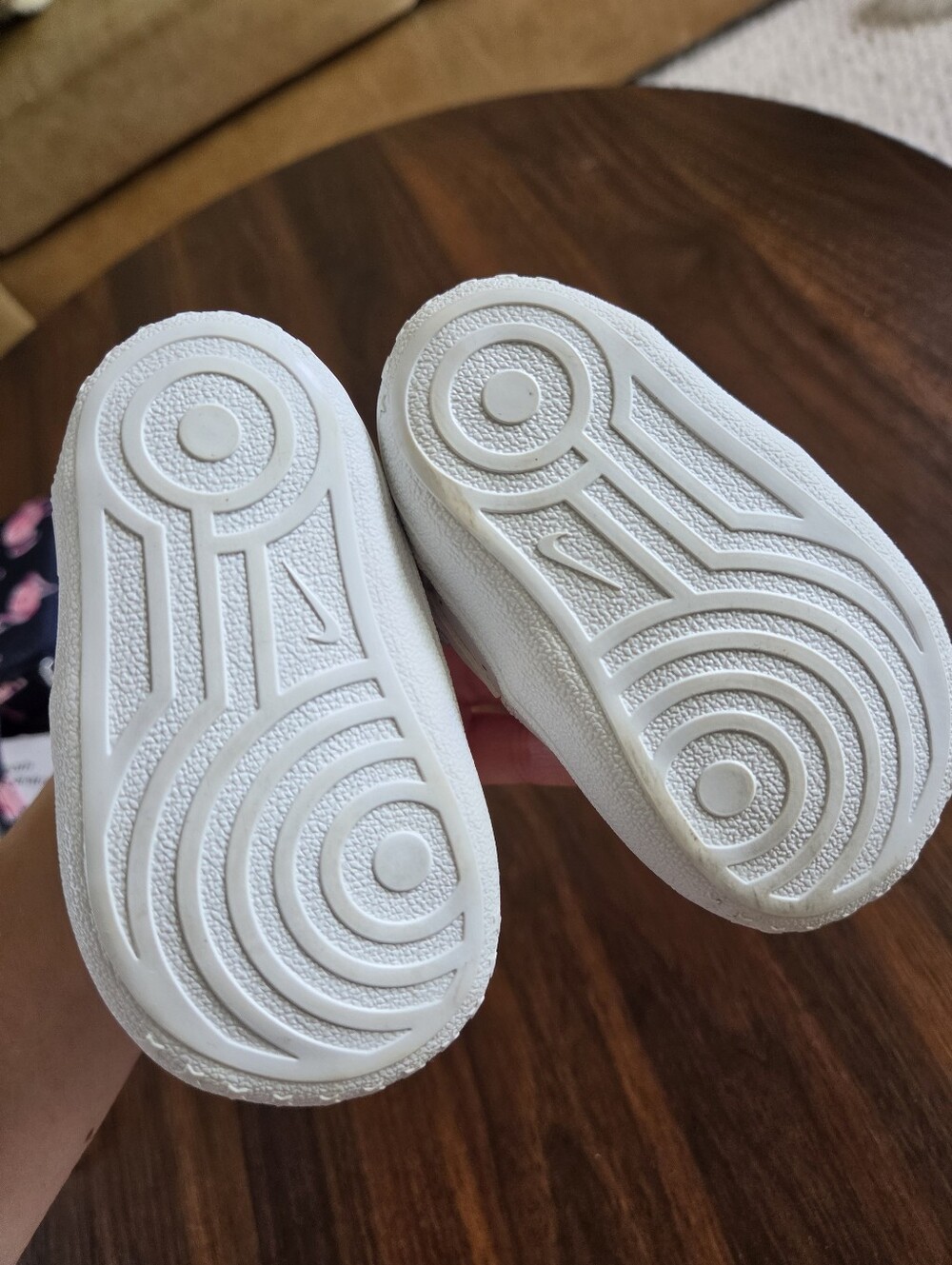 Nike Air Force 1 Crib Shoes – Triple White Size 3C Baby Unisex Boy Girl - Picture 4 of 9